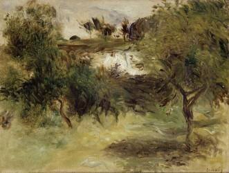 Paysage avec arbres (Auguste Renoir) - Muzeo.com