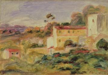 Paysage avec maisons (Auguste Renoir) - Muzeo.com