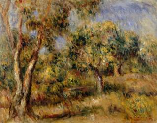 Paysage de Cagnes (Auguste Renoir) - Muzeo.com