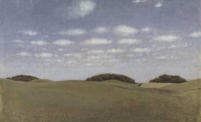 Paysage de Lejre (Vilhelm Hammershoi) - Muzeo.com