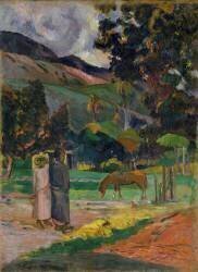 Paysage de Tahiti (Paul Gauguin) - Muzeo.com