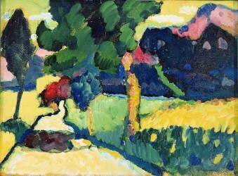 Paysage d'été (Wassily Kandinsky) - Muzeo.com