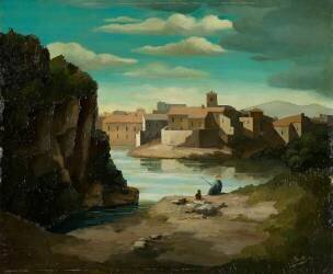 Paysage d'Italie (Amadeus Barth) - Muzeo.com
