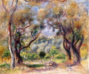 Paysage à Cagnes (Auguste Renoir) - Muzeo.com