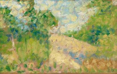 Paysage rose (Georges Seurat) - Muzeo.com
