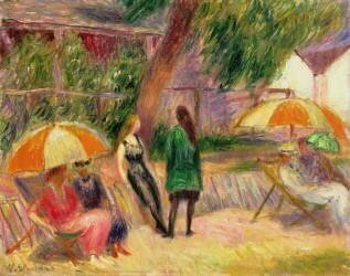 Plage avec figures (William James Glackens) - Muzeo.com