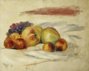 Pommes et raisins (Auguste Renoir) - Muzeo.com