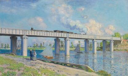 Pont ferroviaire d'Argenteuil (Claude Monet) - Muzeo.com