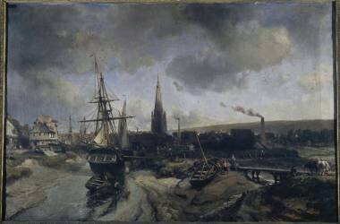 Port d'Harfleur (Johan Barthold Jongkind) - Muzeo.com