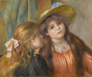 Portrait de deux fillettes (Auguste Renoir) - Muzeo.com