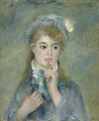 Portrait d'une jeune femme (Auguste Renoir) - Muzeo.com