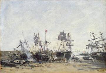 Portrieux (Eugène Boudin) - Muzeo.com