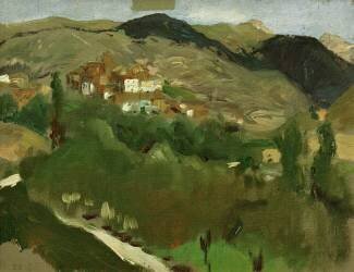 Près de Jaca (Joaquin Sorolla y Bastida) - Muzeo.com