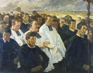 Procession à Penmarch (Lucien Simon) - Muzeo.com