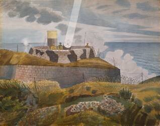 Projecteur au crépuscule (Eric Ravilious) - Muzeo.com