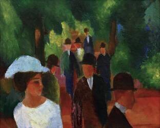 Promenade (August Macke) - Muzeo.com