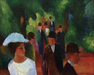 Promenade (August Macke) - Muzeo.com