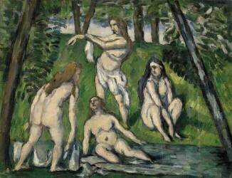 Quatre baigneuses (Paul Cézanne) - Muzeo.com