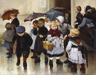 Quitter la classe (Henri Jules Jean Geoffroy) - Muzeo.com