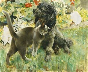 Rapp et Johan (Bruno Liljefors) - Muzeo.com