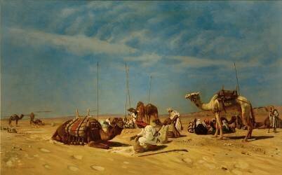 Repos en Arabie (Eugen Bracht) - Muzeo.com
