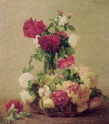 Roses (Henri Fantin-Latour) - Muzeo.com