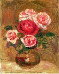 Roses dans un pot (Auguste Renoir) - Muzeo.com
