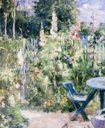 Roses trémières (Berthe Morisot) - Muzeo.com