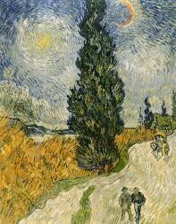 Route avec cyprès (Vincent van Gogh) - Muzeo.com