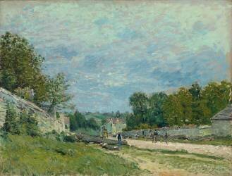 Route de Versailles (Alfred Sisley) - Muzeo.com