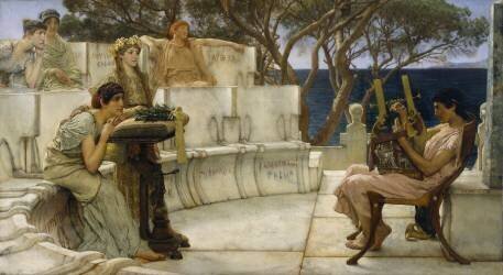 Sapho et Alcée (Lawrence Alma-Tadema) - Muzeo.com