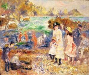 Scène de plage (Auguste Renoir) - Muzeo.com
