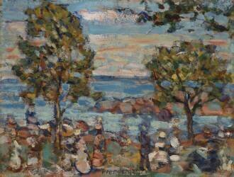 Scène de plage (Maurice Brazil Prendergast) - Muzeo.com