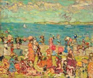 Scène de plage (Maurice Brazil Prendergast) - Muzeo.com