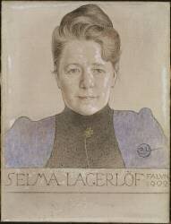 Selma Lagerlof (Carl Larsson) - Muzeo.com