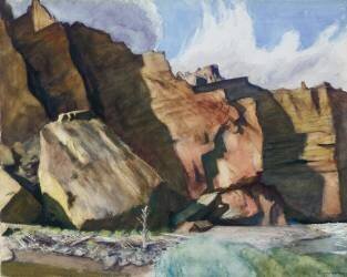 Shoshone Cliffs, Wyoming (Edward Hopper) - Muzeo.com