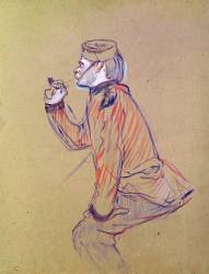 Soldat anglais fumant une pipe (Henri de Toulouse-Lautrec) - Muzeo.com