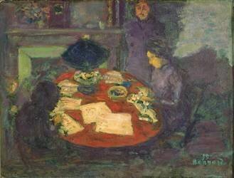 Sous la lampe (Pierre Bonnard) - Muzeo.com