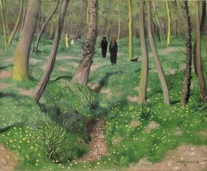 Sous-bois au printemps (Félix Vallotton) - Muzeo.com