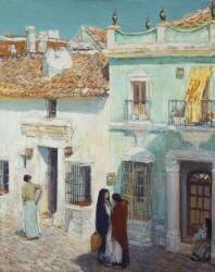 Street Scene (Childe Hassam) - Muzeo.com