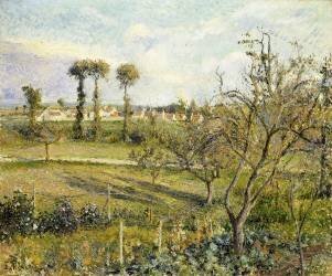 Sunset at Valhermeil (Camille Pissarro) - Muzeo.com