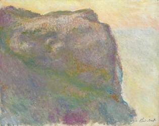 Sur la falaise (Claude Monet) - Muzeo.com