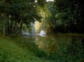 Sur la rivière (Henri Biva) - Muzeo.com