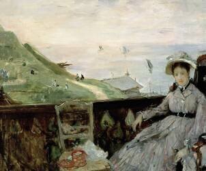 Sur la Terrasse (Berthe Morisot) - Muzeo.com