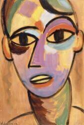 Tête Mystique : Jeunesse (Alexej von Jawlensky) - Muzeo.com