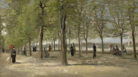 Terrasse dans le jardin du Luxembourg (Vincent van Gogh) - Muzeo.com