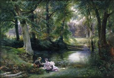 The Art Lesson (Wilhelm Trautschold) - Muzeo.com