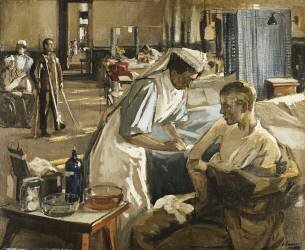The First Wounded (John Lavery) - Muzeo.com