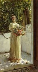 La cueilleuse de fleurs (Gioacchino Pagliei) - Muzeo.com