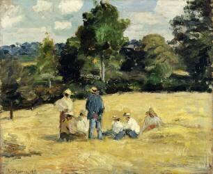 The Harvesters Rest (Camille Pissarro) - Muzeo.com